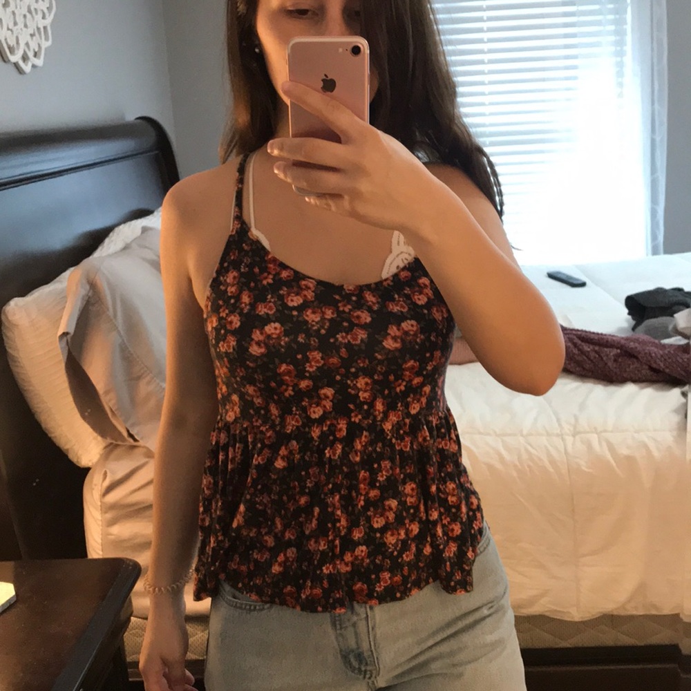 American Eagle floral tank